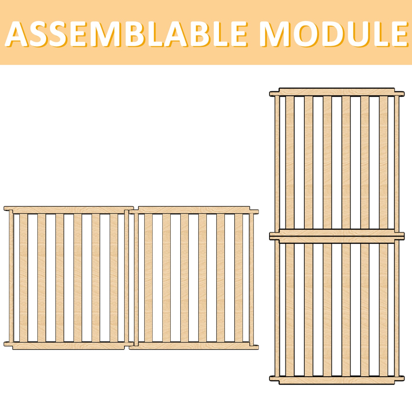 Ready to pets 2-Panels Premium Bamboo Pet Fence: Where Elegance Meets Functionality For the Discerning Pet Owner Who Values Style, Sustainability, and Simplicity