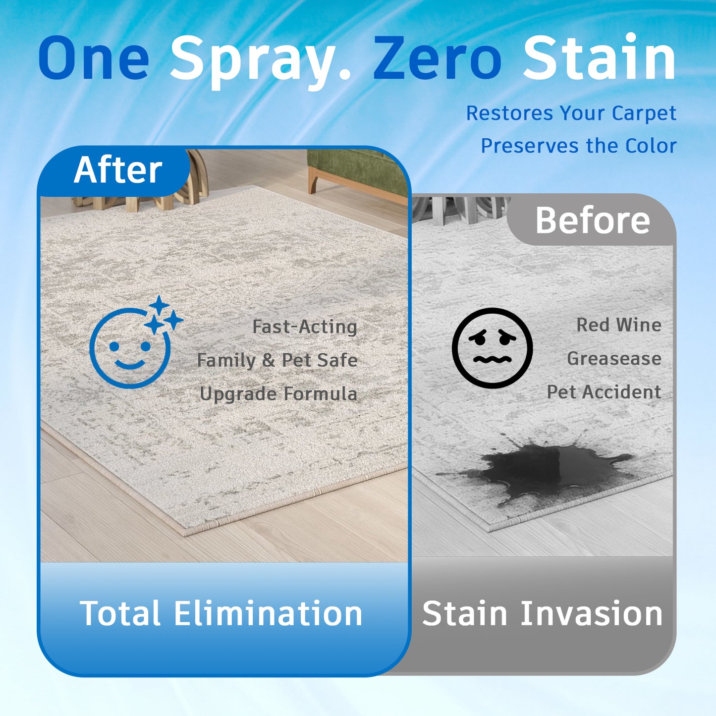 Carpet and Stain Removers | Professional Strength Carpet Cleaner Solution for Tough Stains on Carpets, Rugs | Advanced Formula for Pet Stains, Wine, Coffee, Grease & Dirt